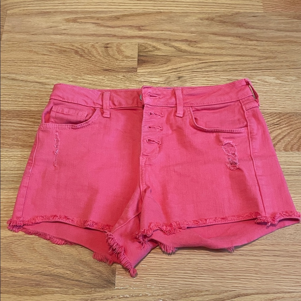 Just USA Vibrant Pink Jean Shorts